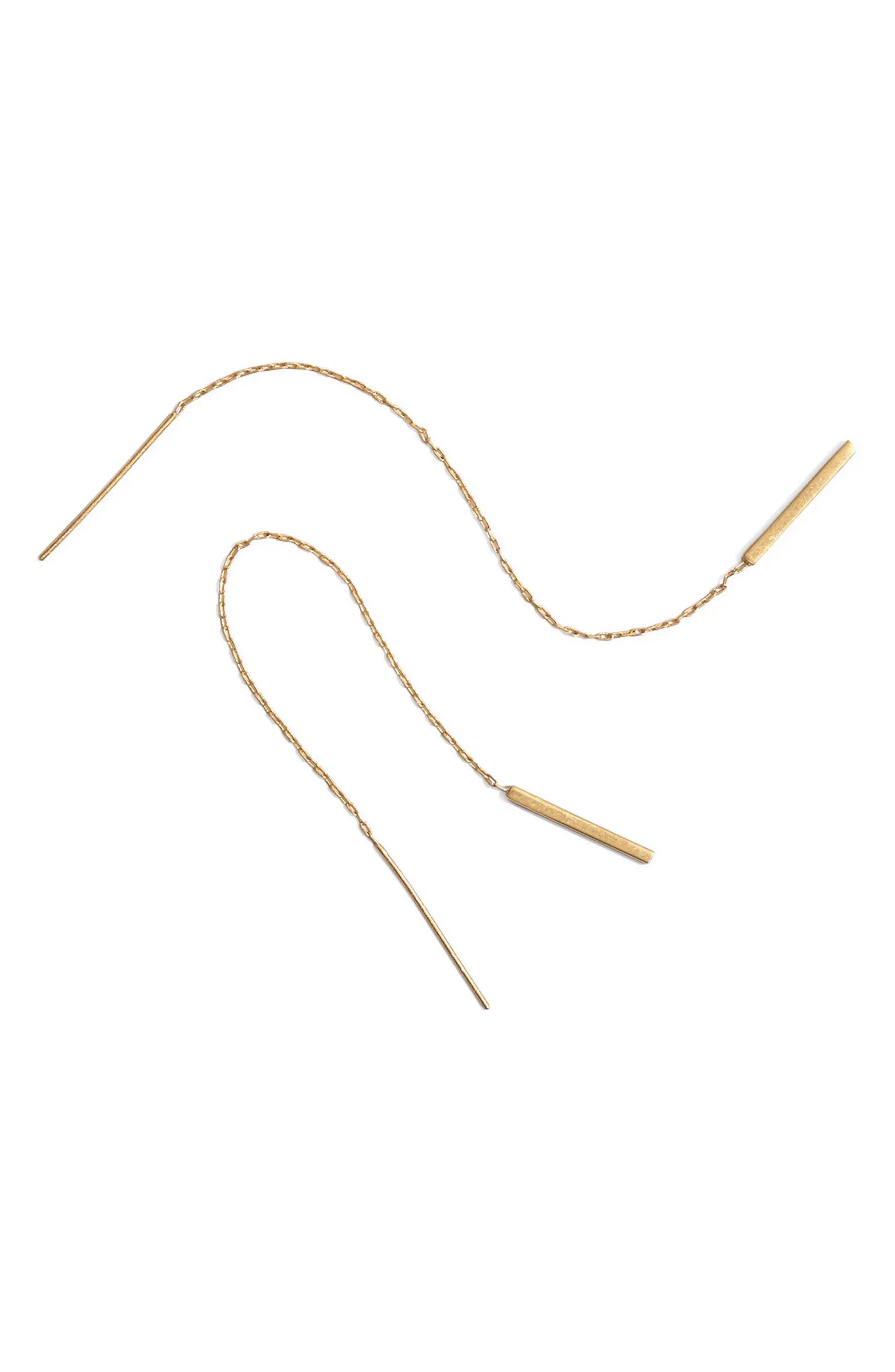 Madewell Threader Bar Earrings | Nordstrom | Nordstrom