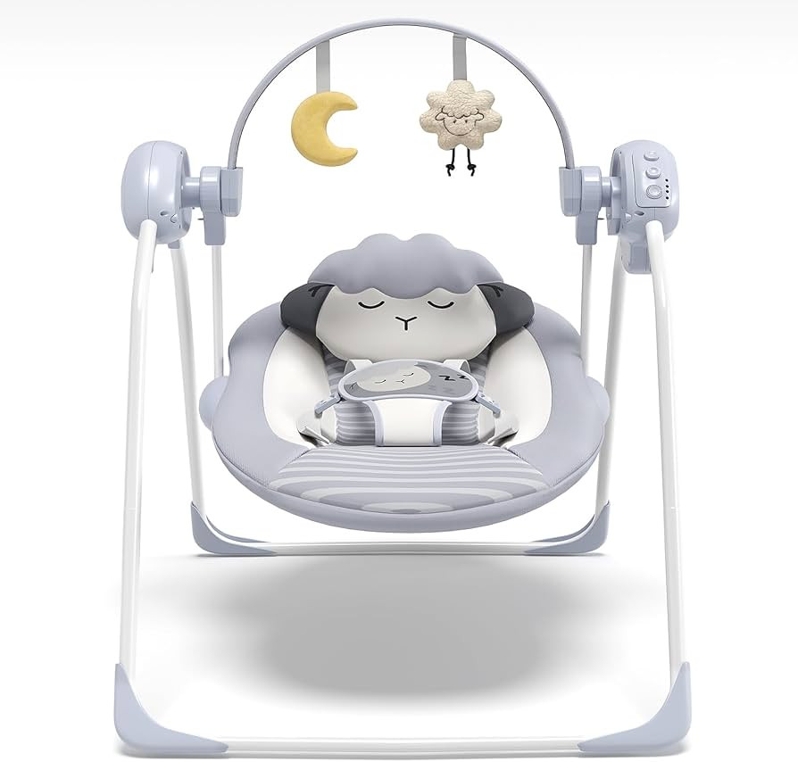 Baby Swings for Infants, Portable Baby Swing with 5-Speed, Compact Baby Swings with Music and Tim... | Amazon (US)