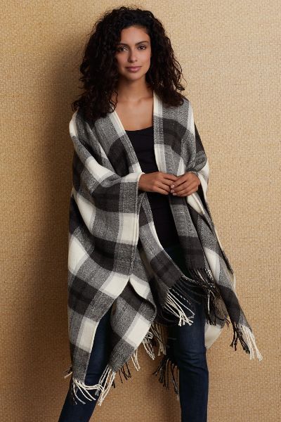 Checkmate Poncho | Soft Surroundings