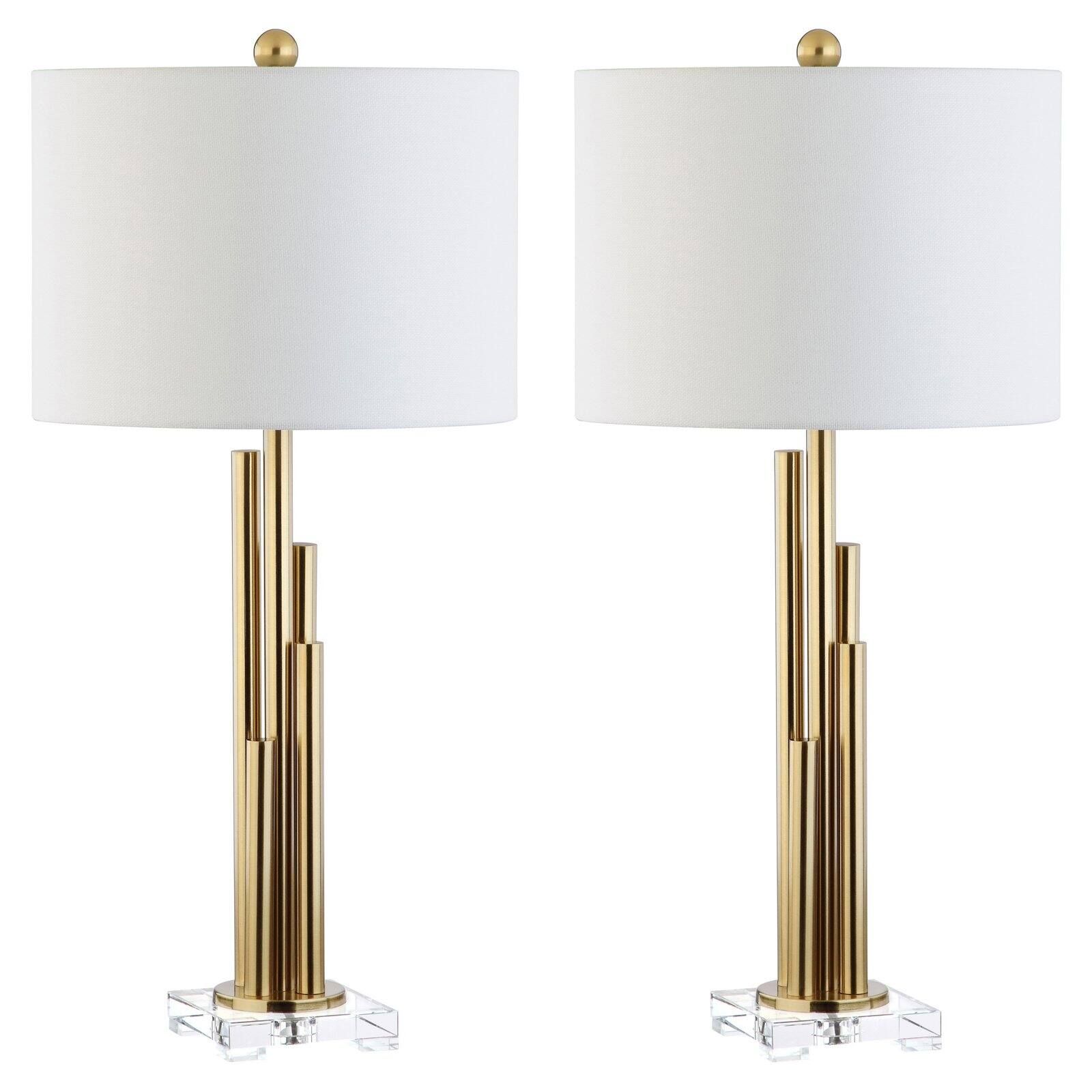 Safavieh Hopper Glam 32 in. High Table Lamp, Brass Gold, Set of 2 - Walmart.com | Walmart (US)