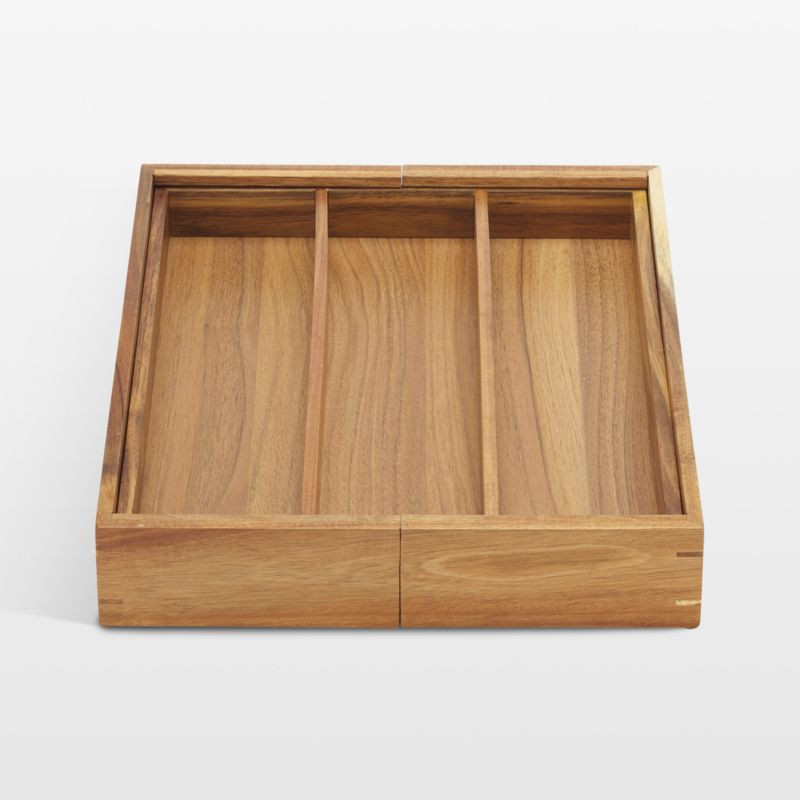 NeatMethod Acacia Wood Utensil Organizer<br /> + Reviews | Crate & Barrel | Crate & Barrel