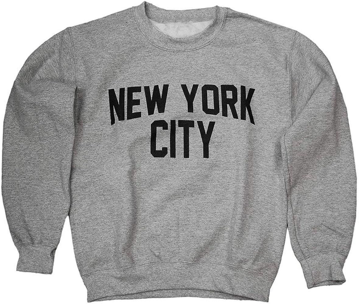 New York City Sweatshirt Screenprinted Adult NYC Lennon Shirt | Amazon (US)