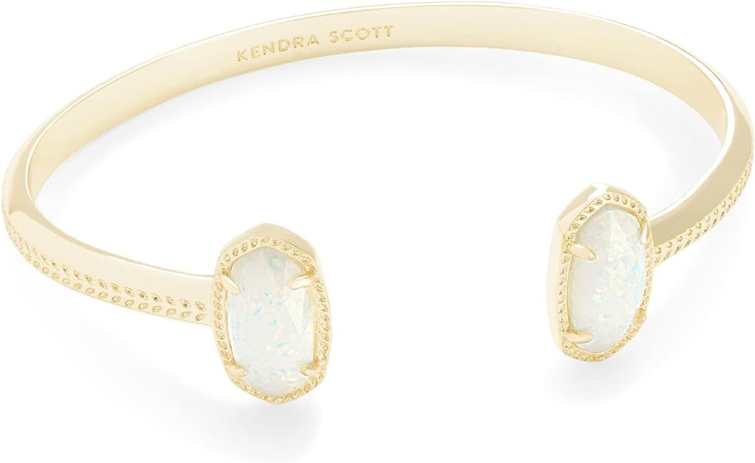 Kendra Scott Elton Bracelet in 14k Gold-Plated Brass, Fashion Jewelry for Women, White Opal | Amazon (US)