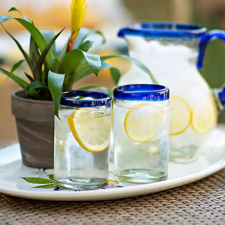 Baja Blue Highball Glass | Kirkland's Home
