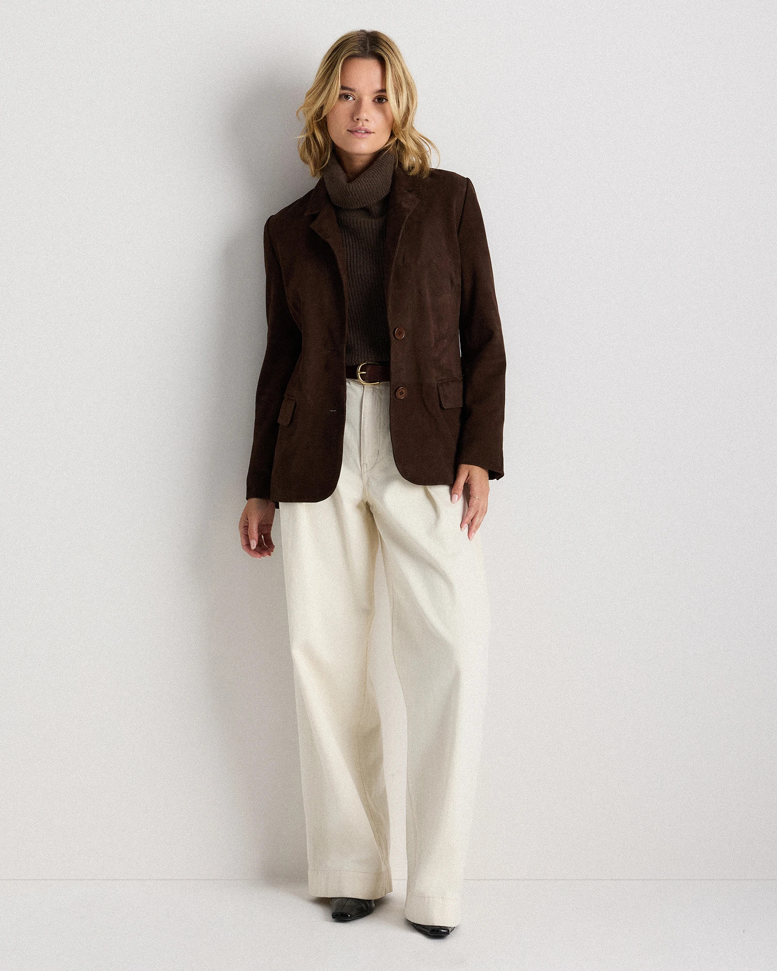 100% Suede Blazer | Quince