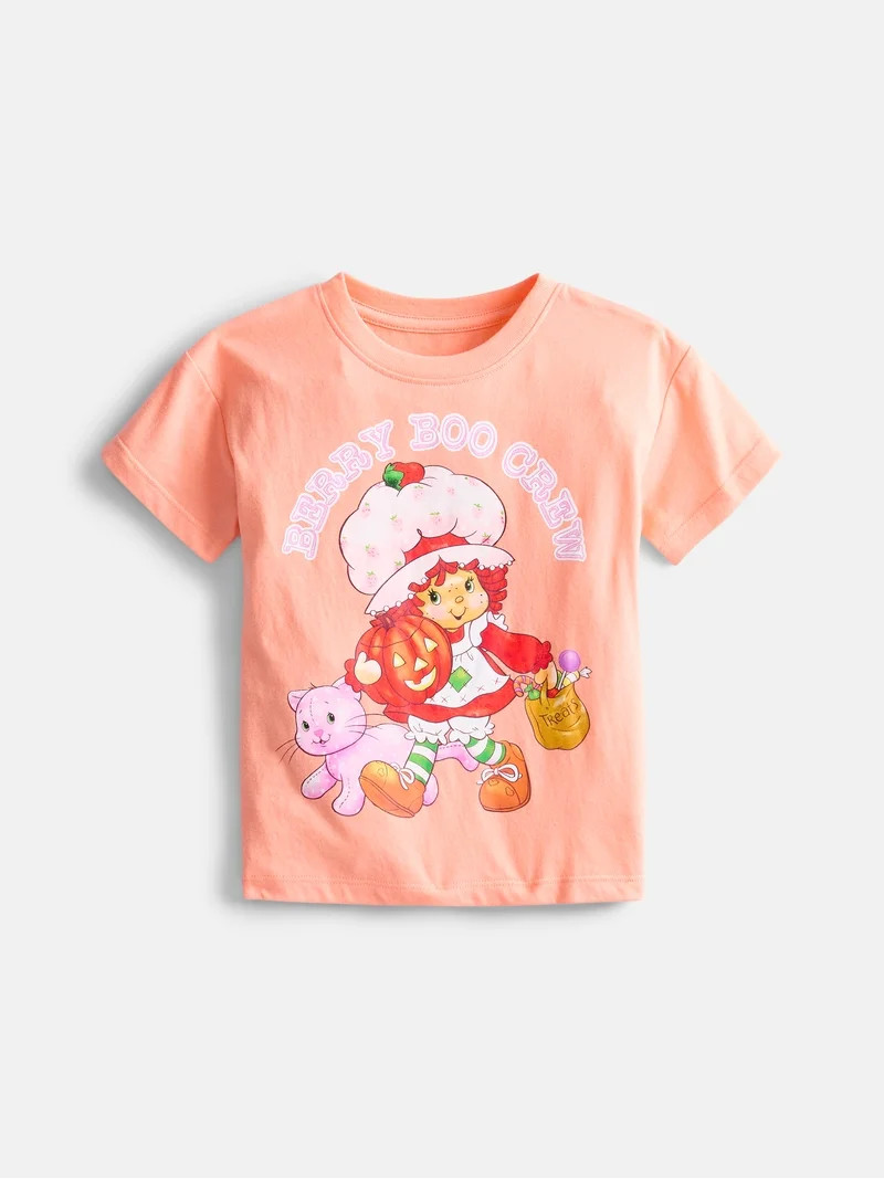 Strawberry Shortcake Toddler Girls Halloween Graphic Tee with Short Sleeves, Sizes 12M-5T | Walmart (US)