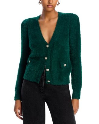 Eyelash V Neck Cardigan – Exclusive | Bloomingdale's (US)
