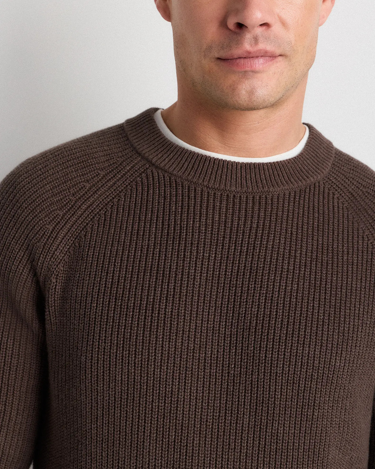 100% Organic Cotton Ribbed Crewneck Sweater | Quince
