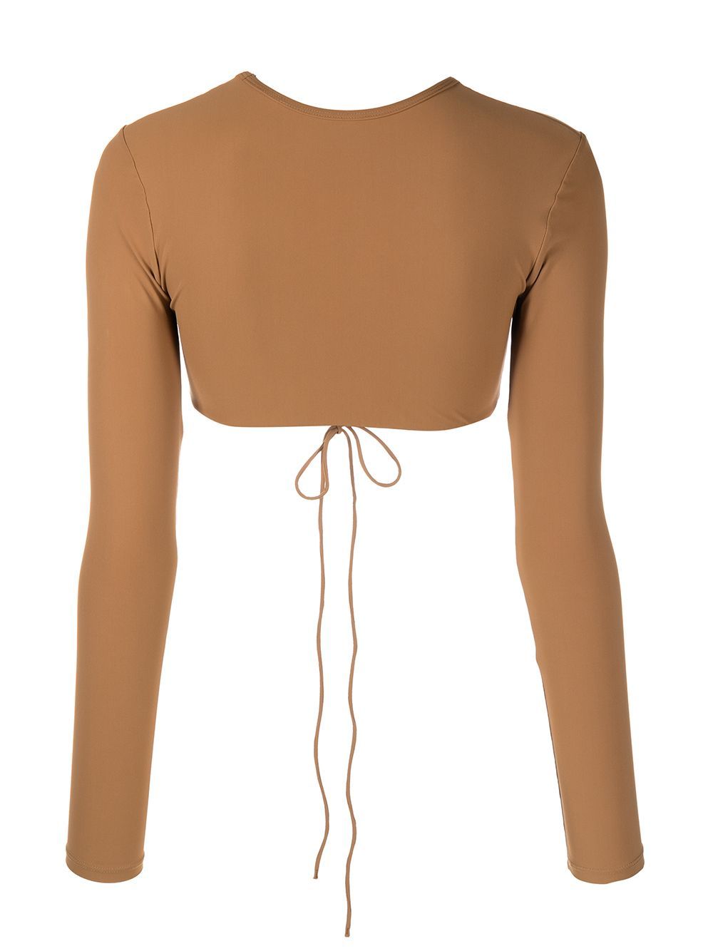 Christopher Esber Ruched long-sleeve Sun Top - Farfetch | Farfetch Global