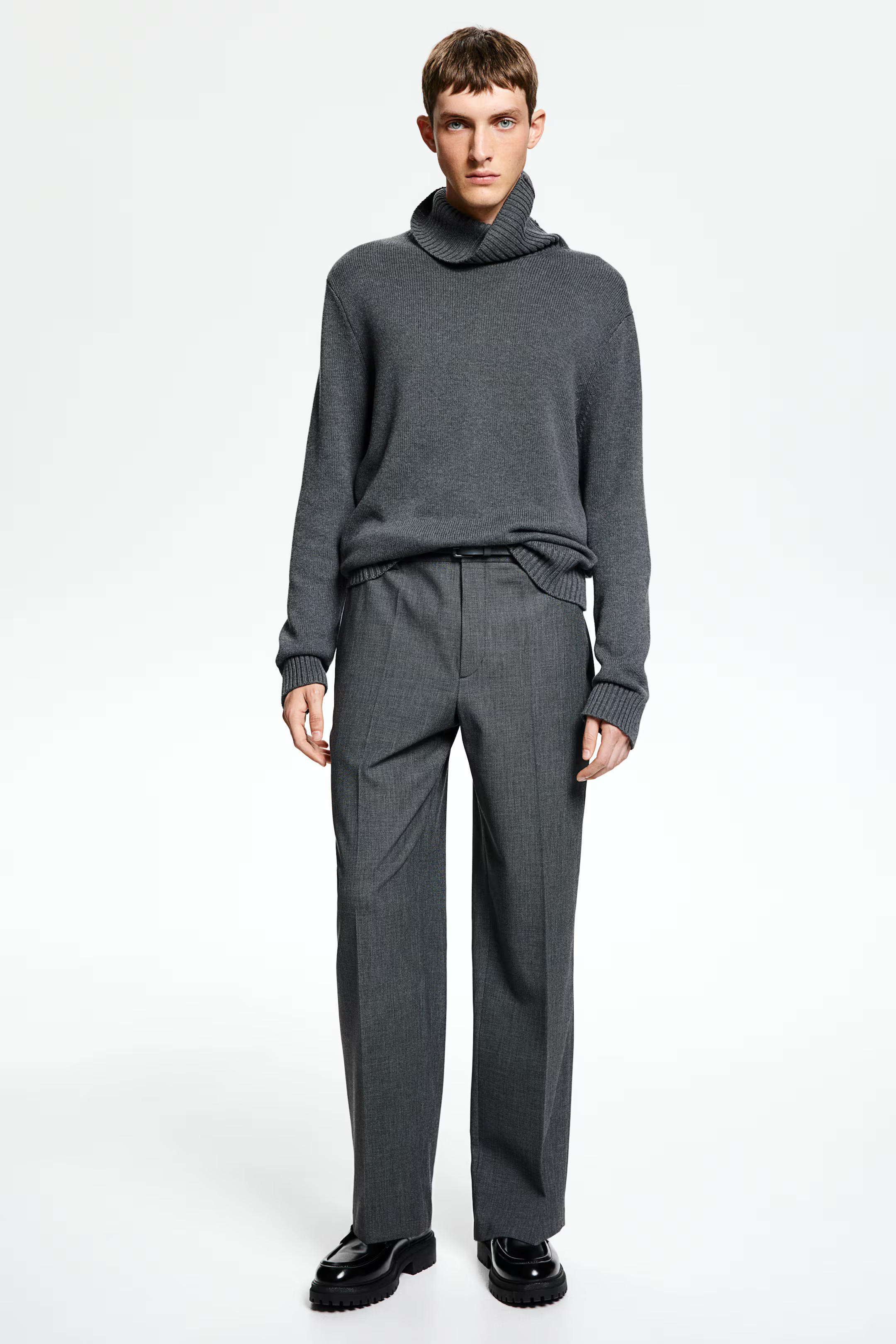 Relaxed Fit Wool-blend suit trousers | H&M (UK, MY, IN, SG, PH, TW, HK)