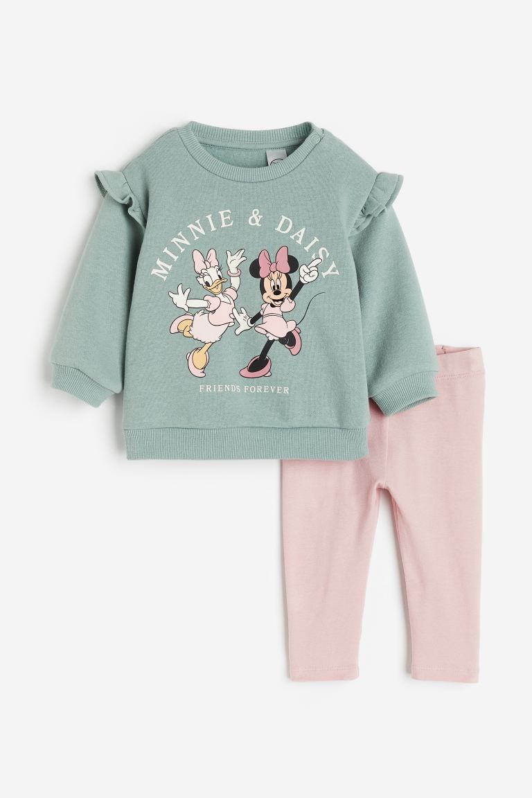 2-piece Printed Cotton Set | H&M (US + CA)