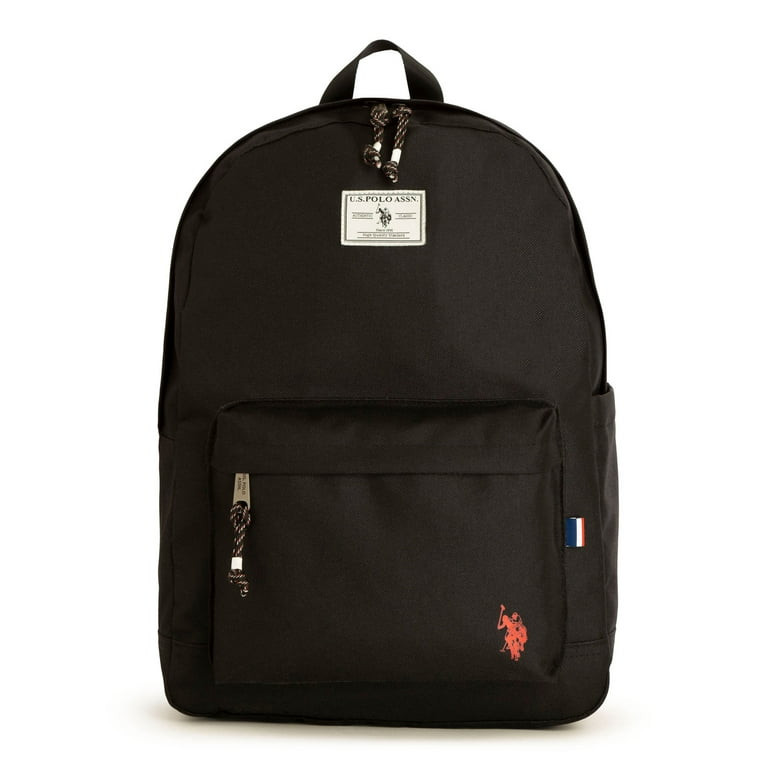 U.S. Polo Assn. Adult 18" Water-Resistant Backpack, Black | Walmart (US)