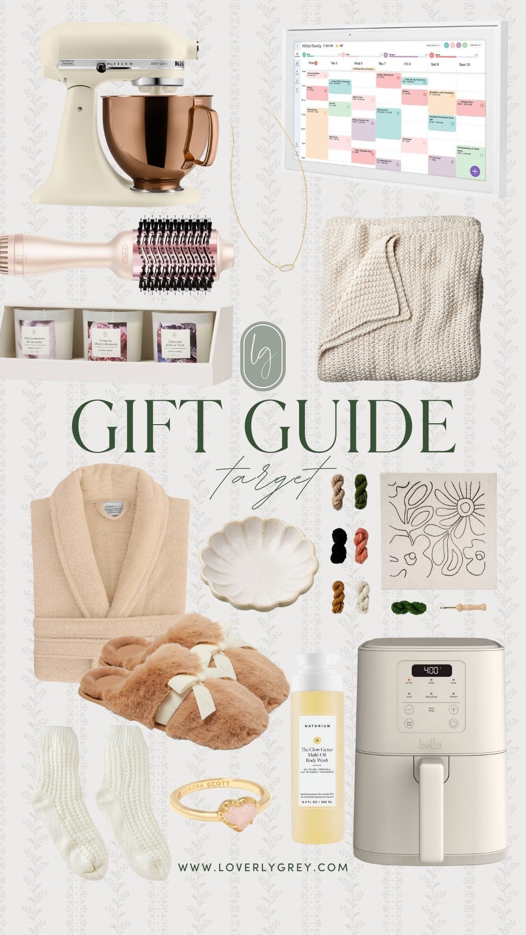 Target gift guide for her! This holiday season grab her a new bath robe, soft slippers, and a candle set for her to enjoy at home! As for bigger gifts I love the kitchen aid stand mixer, chic air fryer, and skylight calendar! 

#LTKHoliday #LTKGiftGuide #LTKSeasonal