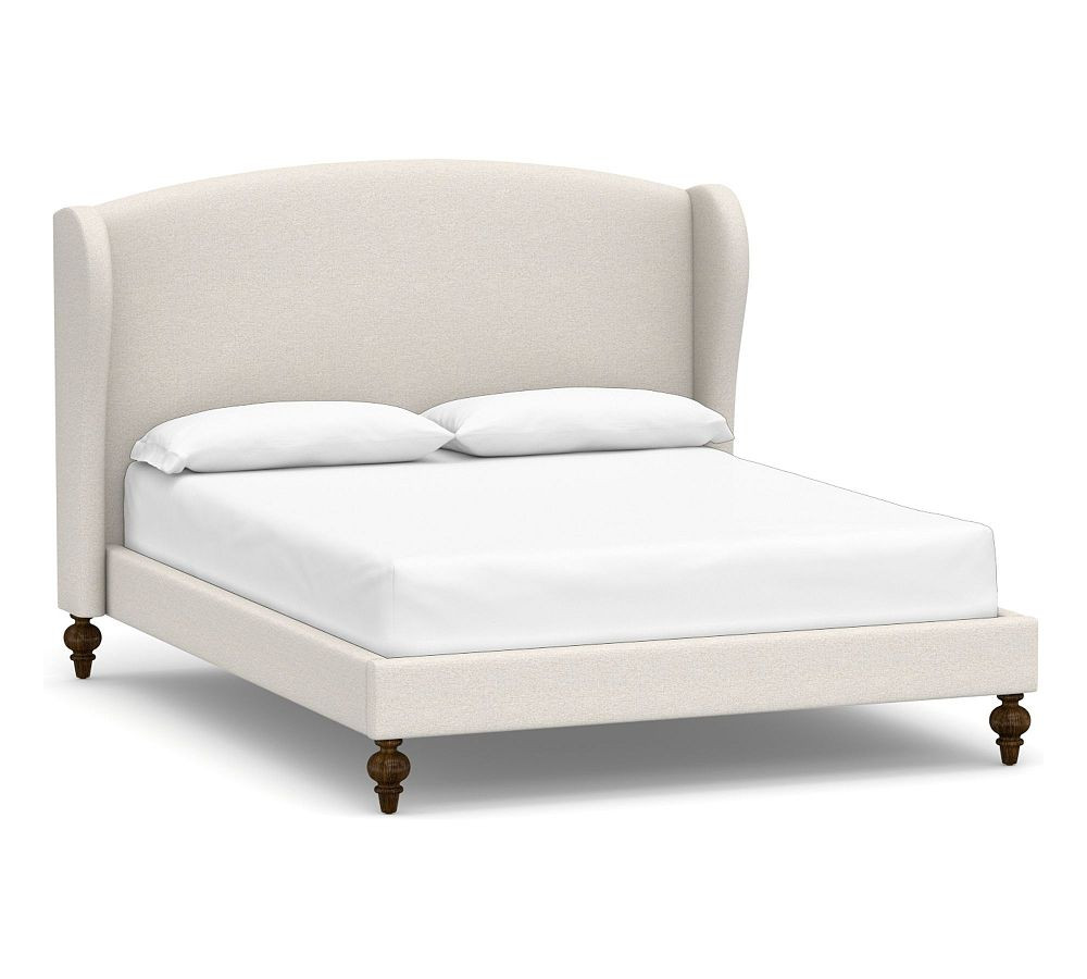 Augusta Upholstered Platform Bed | Pottery Barn (US)