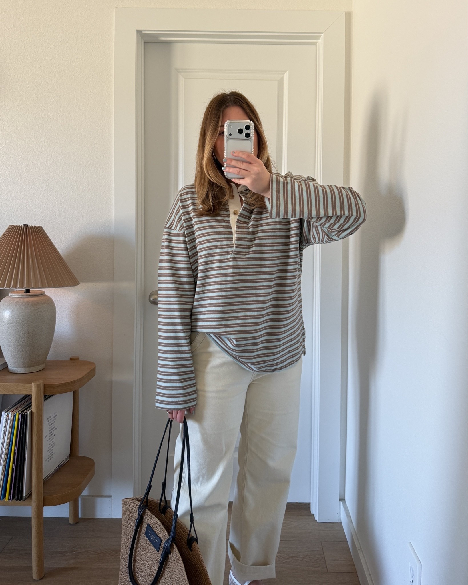 Wearing a M in the top! Best cream denim ever!

#LTKootd #LTKmomlife #LTKMidsize