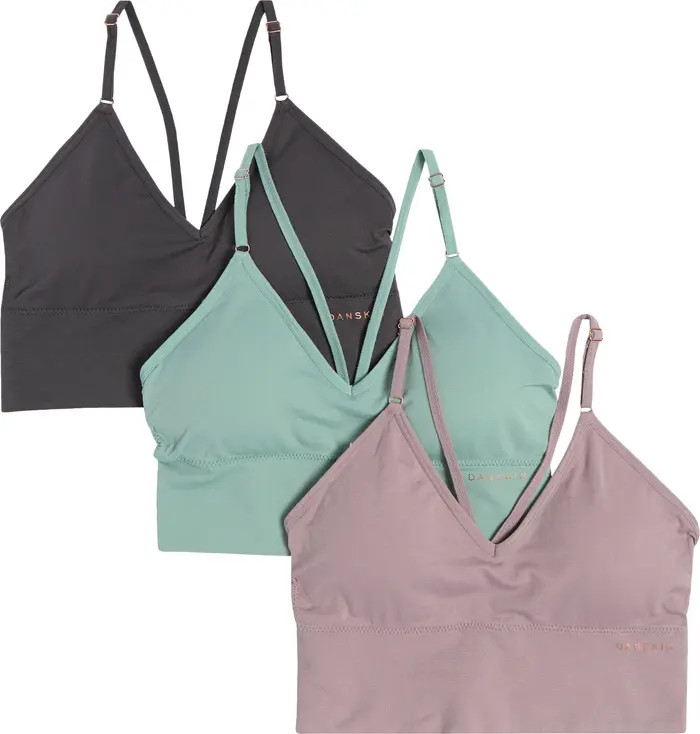 Seamless 3-Pack Longline Bralettes | Nordstrom Rack