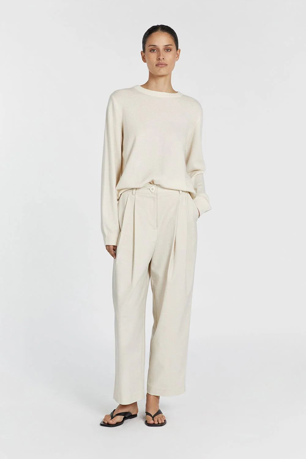 INDY CREAM CASHMERE KNIT JUMPER | DISSH