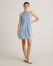 100% Organic Cotton Gauze Sleeveless Swing Dress | Quince