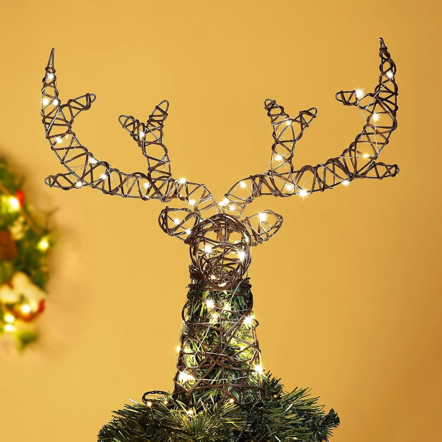 Corrigan Studio® Metal Frame Deer Tree Topper | Wayfair | Wayfair North America