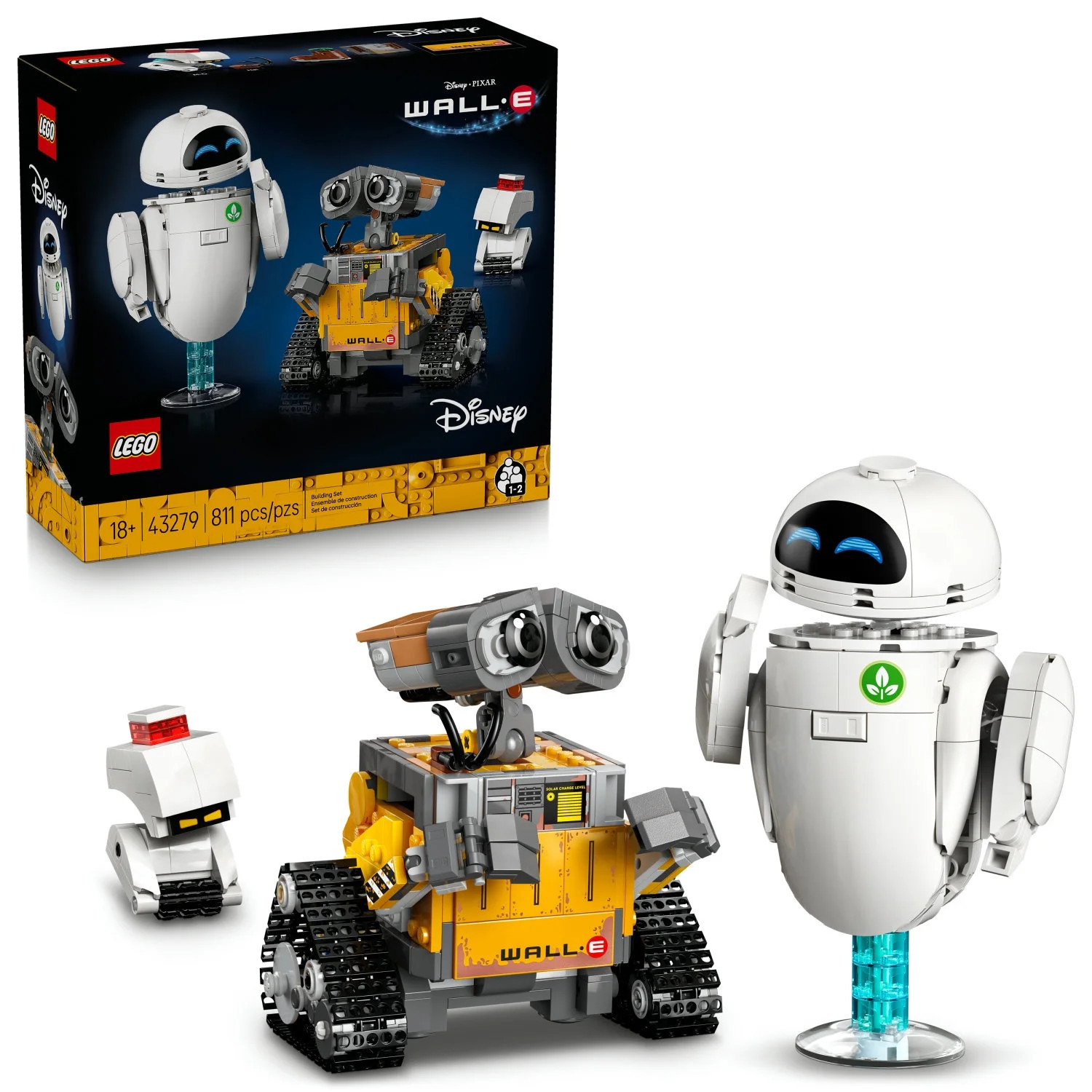LEGO Disney & Pixar WALL-E & EVE Building Set for Adults, Ages 18+ - Home Office, Book Shelf, or ... | Walmart (US)