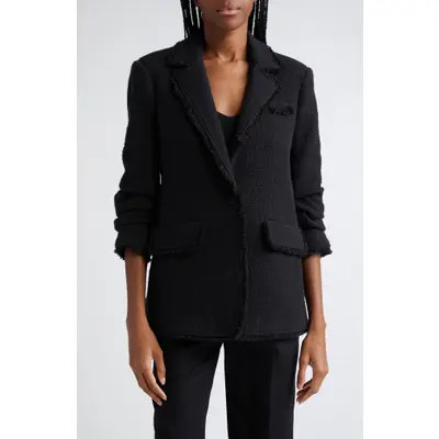 Cinq à Sept Khloe Bouclé Blazer in Black at Nordstrom, Size 8 | Nordstrom