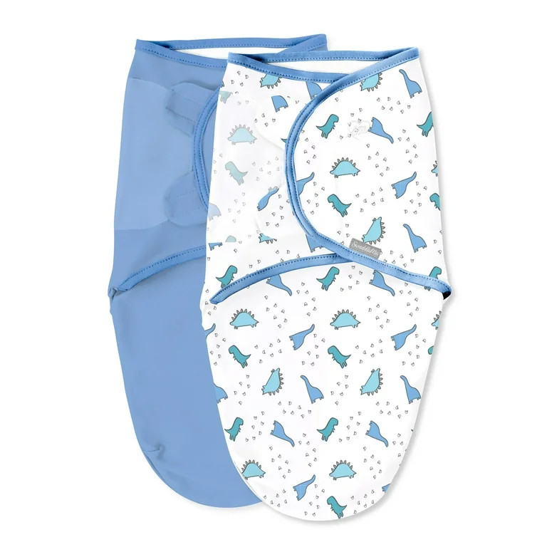 SwaddleMe by Ingenuity Cotton Baby Sleep Sacks, Blue, 0-3M, 2 Pack - Walmart.com | Walmart (US)
