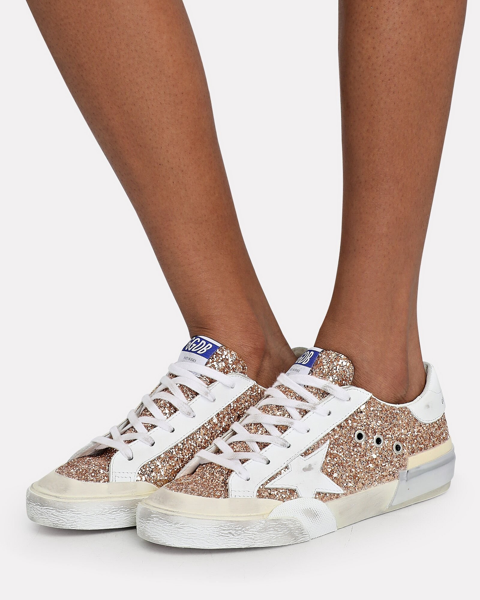 Superstar Glitter Low-Top Sneakers | INTERMIX
