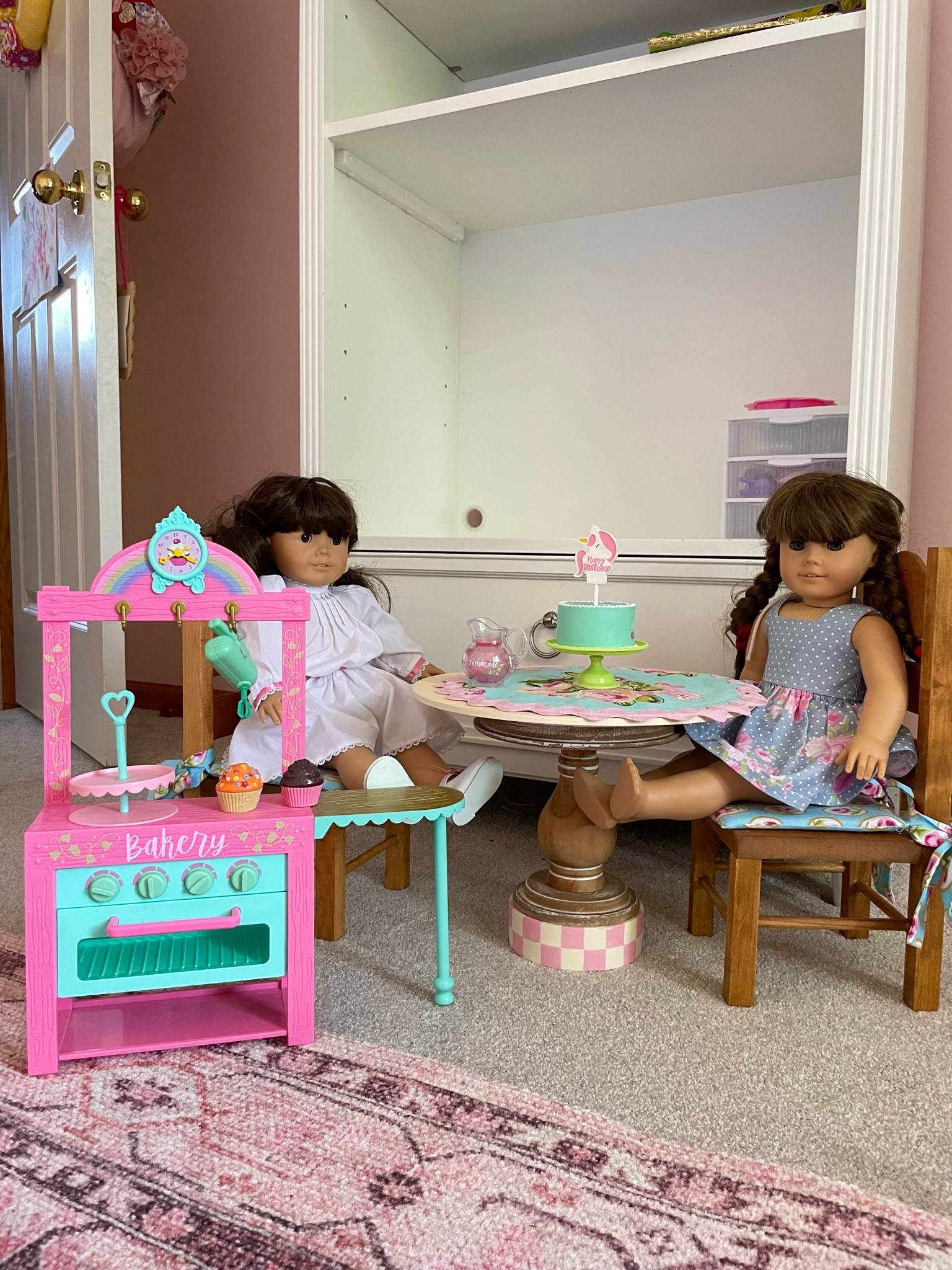 American Girl Bakery setup 🧁