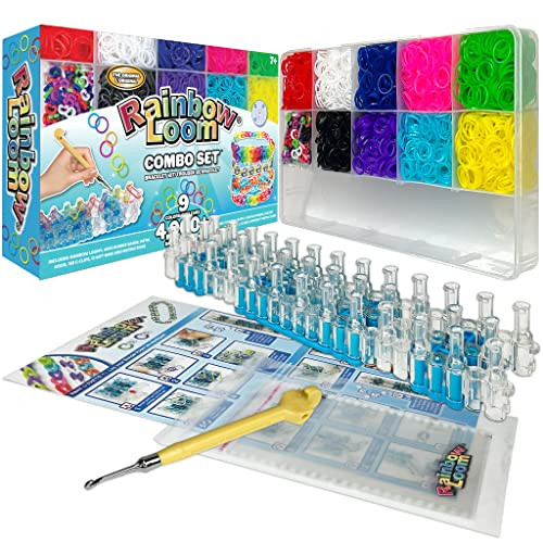Rainbow Loom® Combo Set, Features 4000+ Colorful Rubber Bands, 2 step-by-step Bracelet Instructions, Organizer Case, Great Gift for Kids 7+ to Promote Fine Motor Skills | Amazon (US)