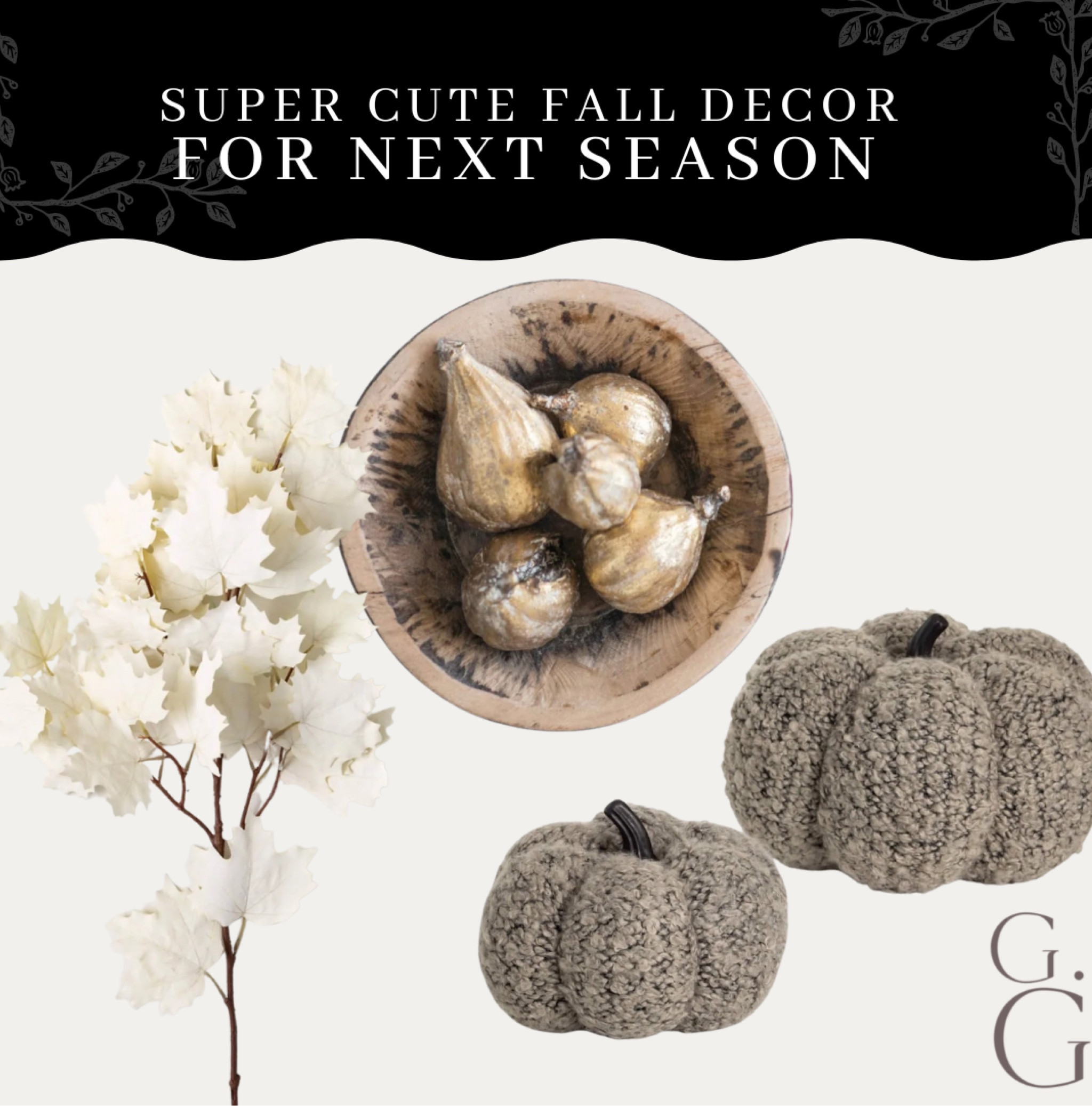 Super cute fall decor for next season!
.
.
.
Organic modern, living room design, moodboard, inspiration, design inspiration, living room ideas, studio McGee, target new arrivals, new collection, winter collection, winter decor, console table, bedroom furniture, dining chair, bar stools, counter stools, end table, side table, nightstand, framed art, art, wall decor, rugs, area rugs, target finds, patio, sale alert, tjmaxx, homegoods, loloi, cane furniture, cane chair, leather chair, pillows, throw pillows, arch mirror, gold mirror, brass mirror, Anthropologie, vanity, lamps, world market, weekend sales, opalhouse, target, jungalow, boho, Wayfair finds, sofa, couch, dining room, high end for less, kirklands, cane, wicker, rattan, linen, velvet, boucle, coastal, lamp, studio McGee, McGee and co, living room, bedroom styling, kitchen, loveseat, bench, magnolia, Joanna Gaines, pillows, pb, pottery barn, west elm, Williams Sonoma, restoration hardware, rejuvenation, amber interiors, amber lewis, Leanne Ford, crate and barrel, cb2, Arhaus, article, Amazon home, throw blanket, hearth and hand, arch cabinet, black cabinet, Amazon finds, decor, coffee table, media stand, swivel chair, ornate mirror, rustic, frame tv, digital art, digital prints, poly and bark, interior define, bedroom design, curtain rod, curtains, simple design, cozy living

#LTKsalealert #LTKSeasonal #LTKGiftGuide