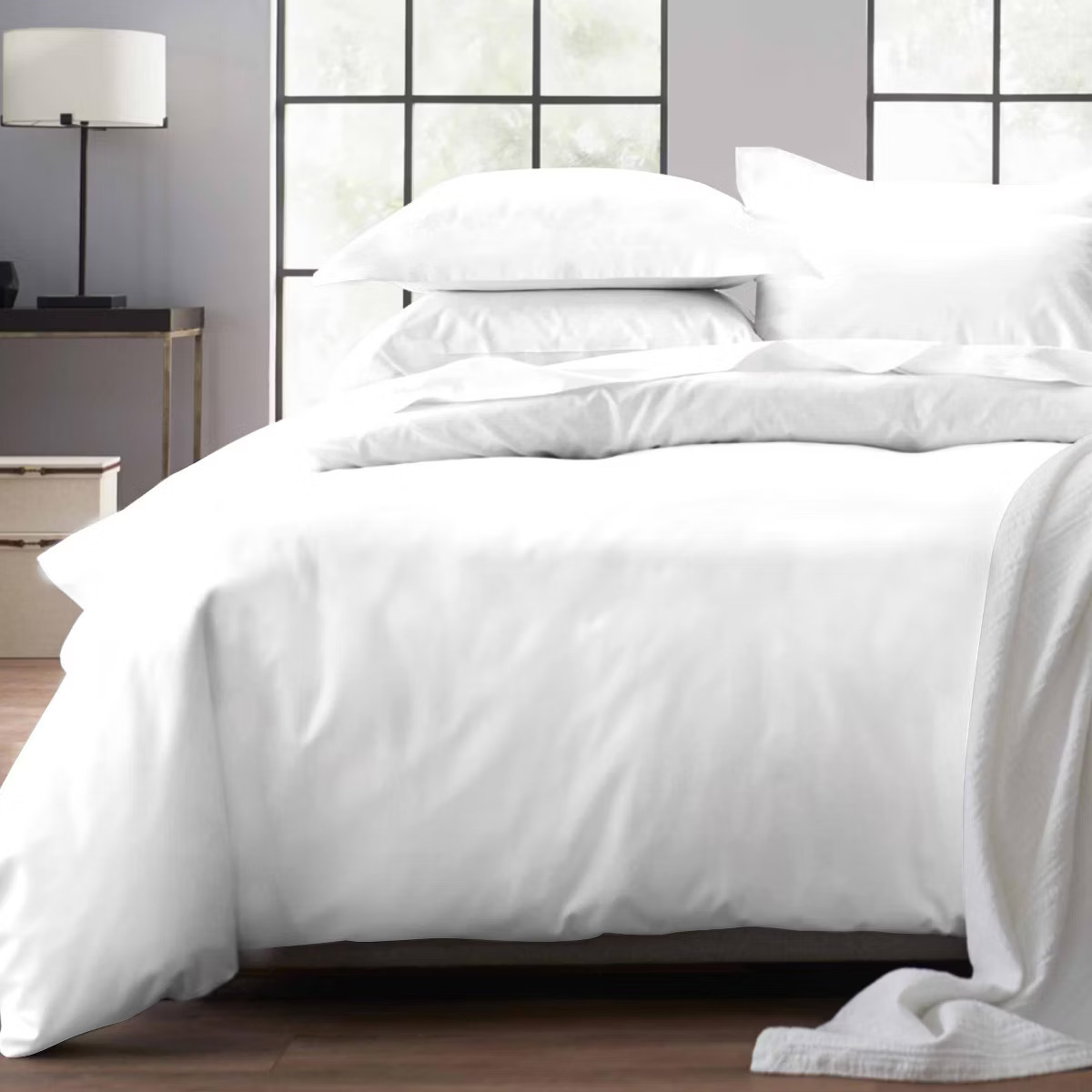 Duvet Cover Set 400 Thread Count 100% Cotton Sateen - Button Closure, Corner Ties by California D... | Target