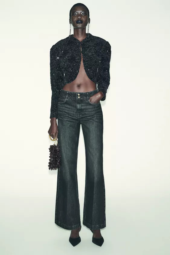 Z1975 WIDE-LEG HIGH-WAIST JEANS | Zara UK