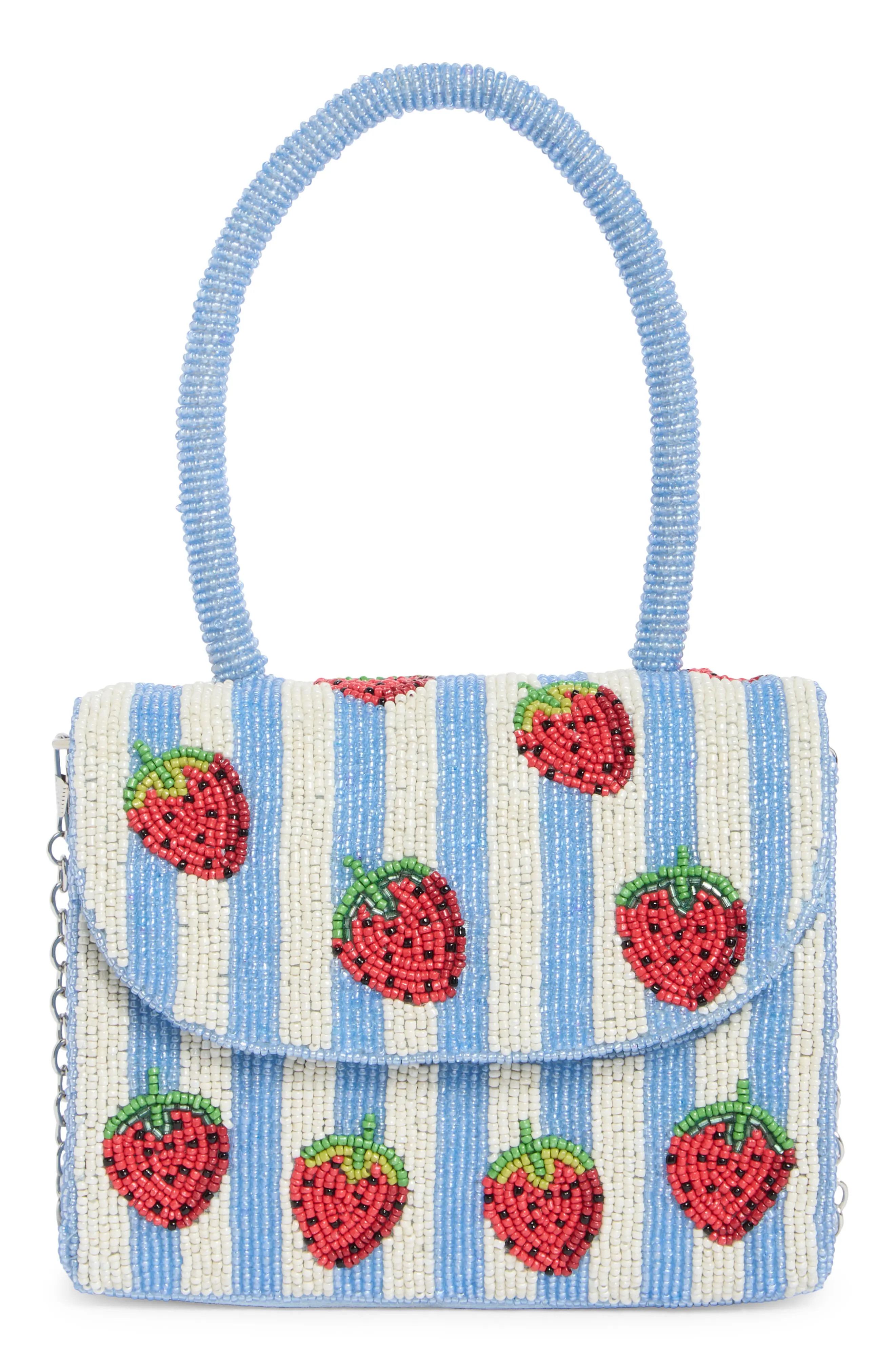 Beaded Striped Strawberry Top Handle Bag (Women) | Nordstromrack | Nordstrom Rack