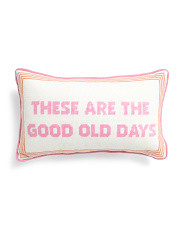 9x15 Good Old Days Needlepoint Pillow | TJ Maxx
