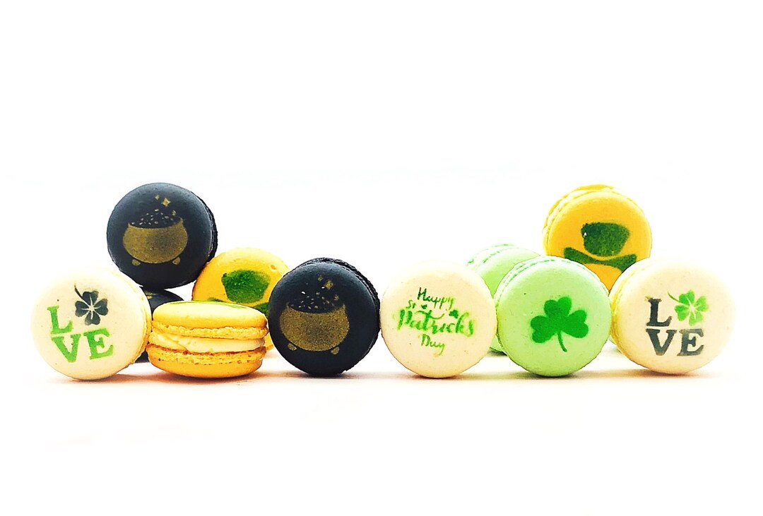 St. Patrick's Day French Macaron Set #2 | 12 Pack | Free Shipping, perfect for upcoming St. Patri... | Etsy (US)