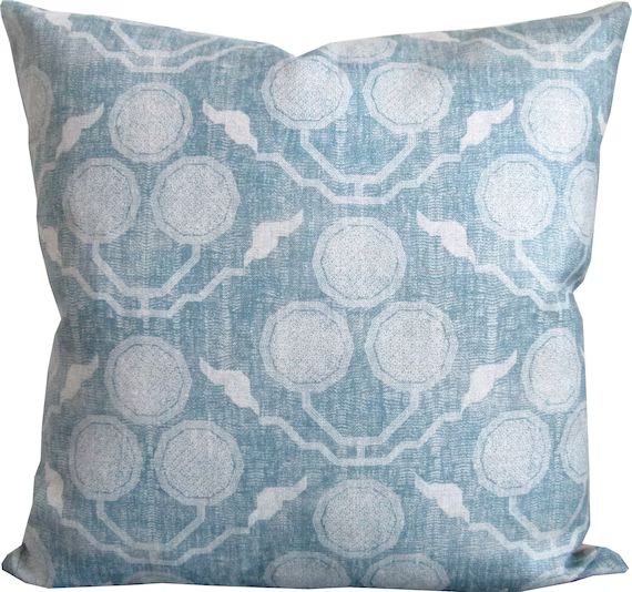 Pommia In Azul Pillow Cover-High End Designer Decorative Pillow Cover-Accent Pillow-Sofa Pillow-S... | Etsy (US)