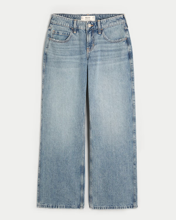 Damen Low Rise Baggy Jeans in mittlerer Waschung | Damen Unterteile | HollisterCo.com | Hollister (EU)