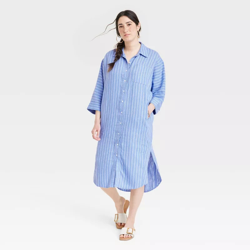 Women's 3/4 Sleeve Shirtdress - Universal Thread™ | Target