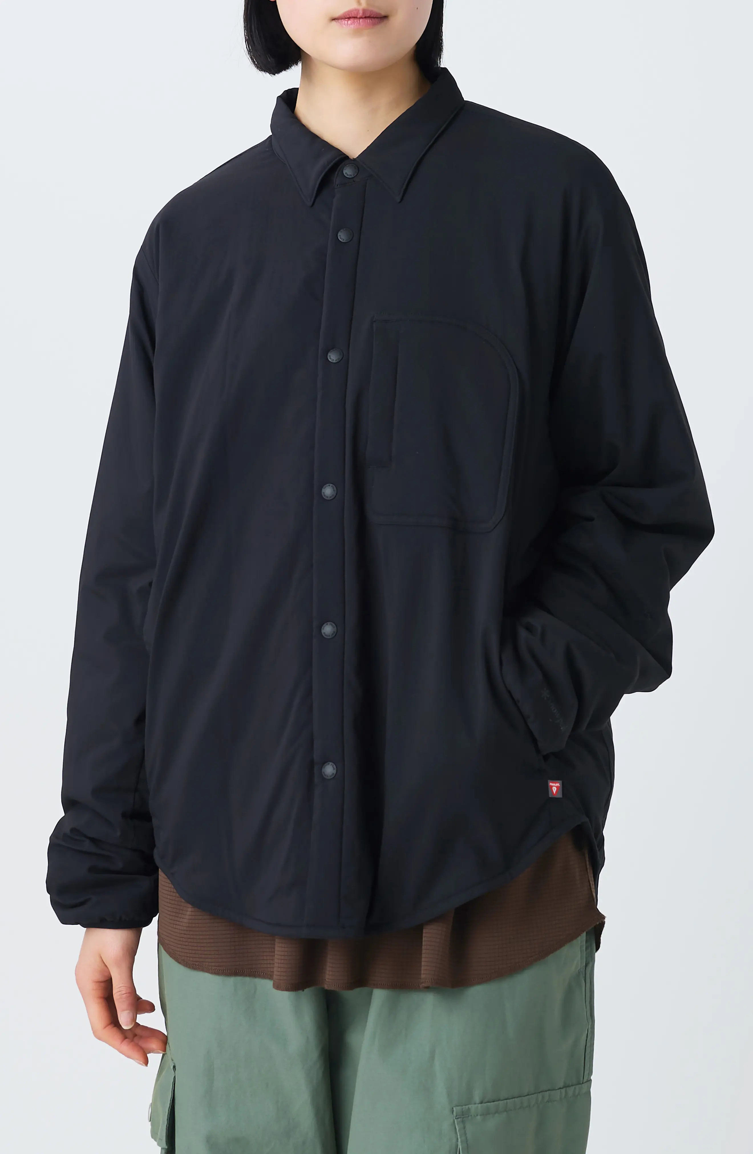 Snow Peak Flexible Insulated Water Repellent Shirt Jacket in Black at Nordstrom, Size Medium | Nordstrom