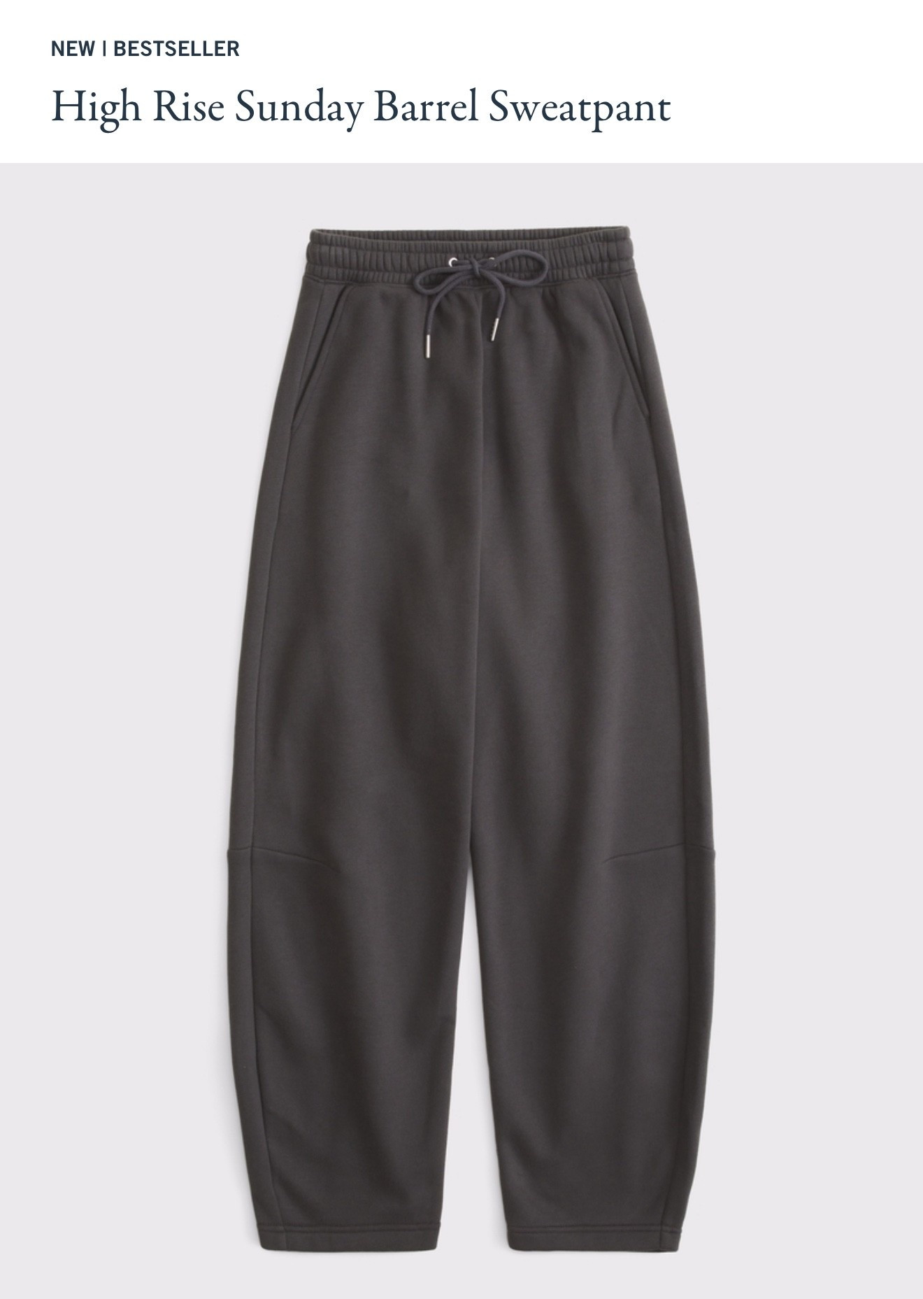 Barrel Leg Sweatpants at Abercrombie on sale now!! And they come in long 🫢👏🏻

#LTKActive #LTKFindsUnder100 #LTKU