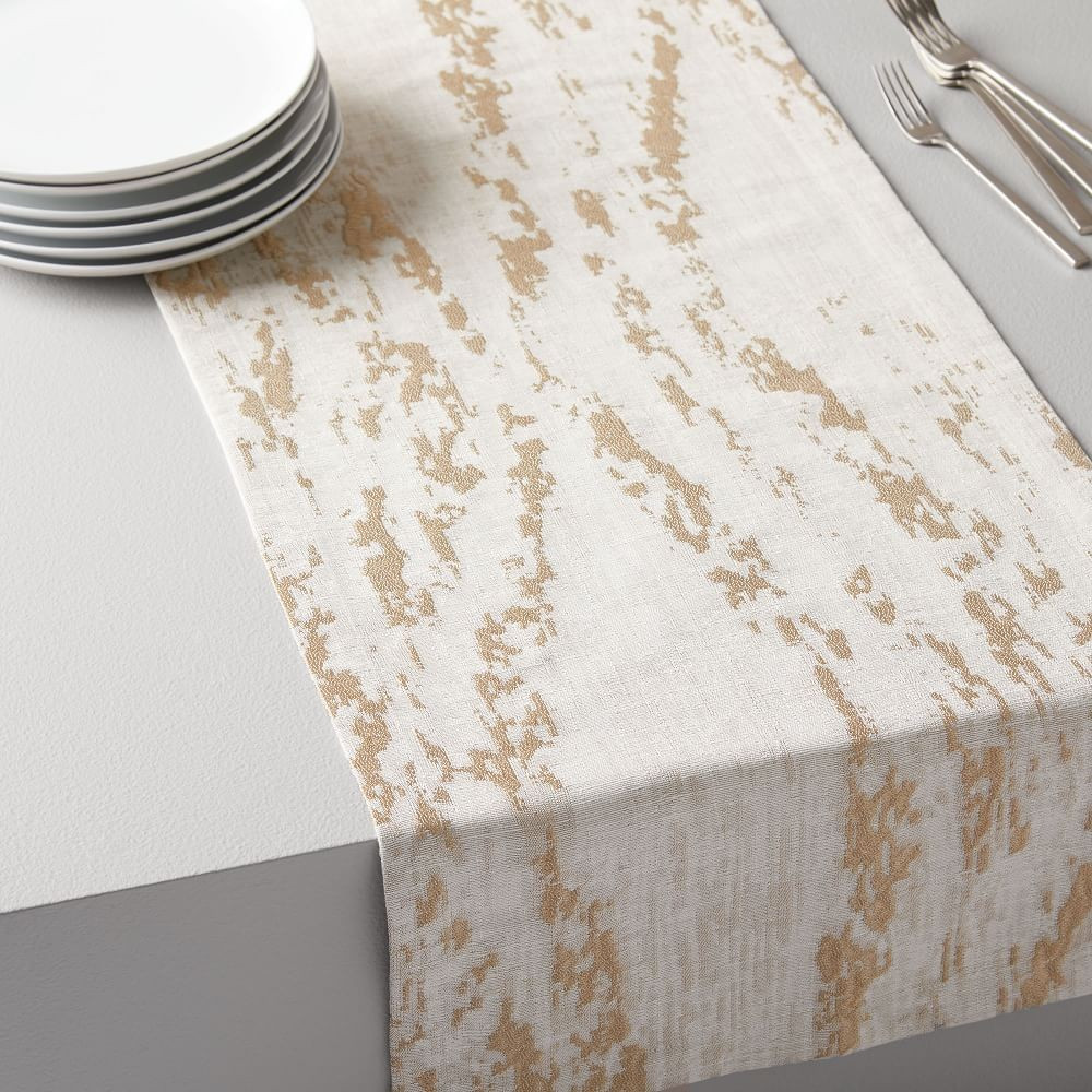 Bark Textured Jacquard Runner | West Elm (US)