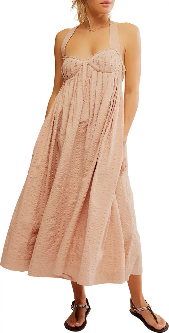 Poppy Cotton Seersucker Midi Dress | Nordstrom