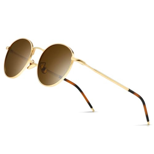 SUNGAIT Ponderable Metal Round Sunglasses for Men Women Classic Vintage Polarized Circle Sun Glasses | Amazon (US)
