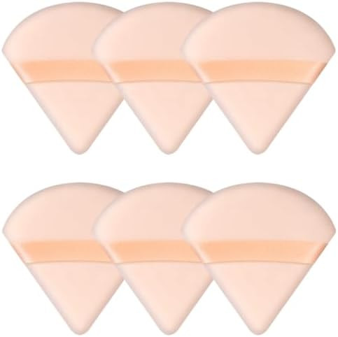 6 Pieces Triangle Powder Puff Soft Makeup Sponge Make Puff for Face Powder Cosmetic Foundation Sp... | Amazon (US)