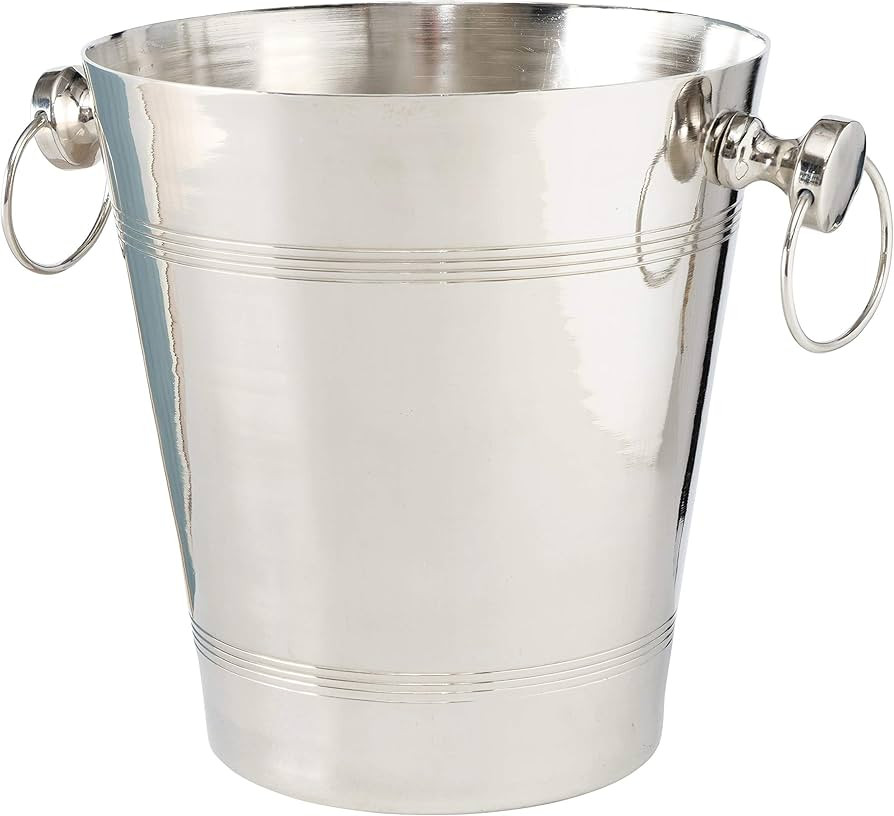 WHW Whole House Worlds Old World Luxurious Grand Hotel Champagne Bucket, Silver Aluminum Nickel, ... | Amazon (US)