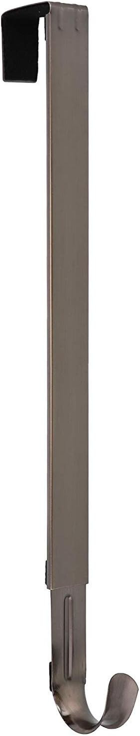 Myfolrena Adjustable Wreath Hanger from 15"-24", Metal Wreath Hook for Front Door, 20lb(Nickle-1 ... | Amazon (US)