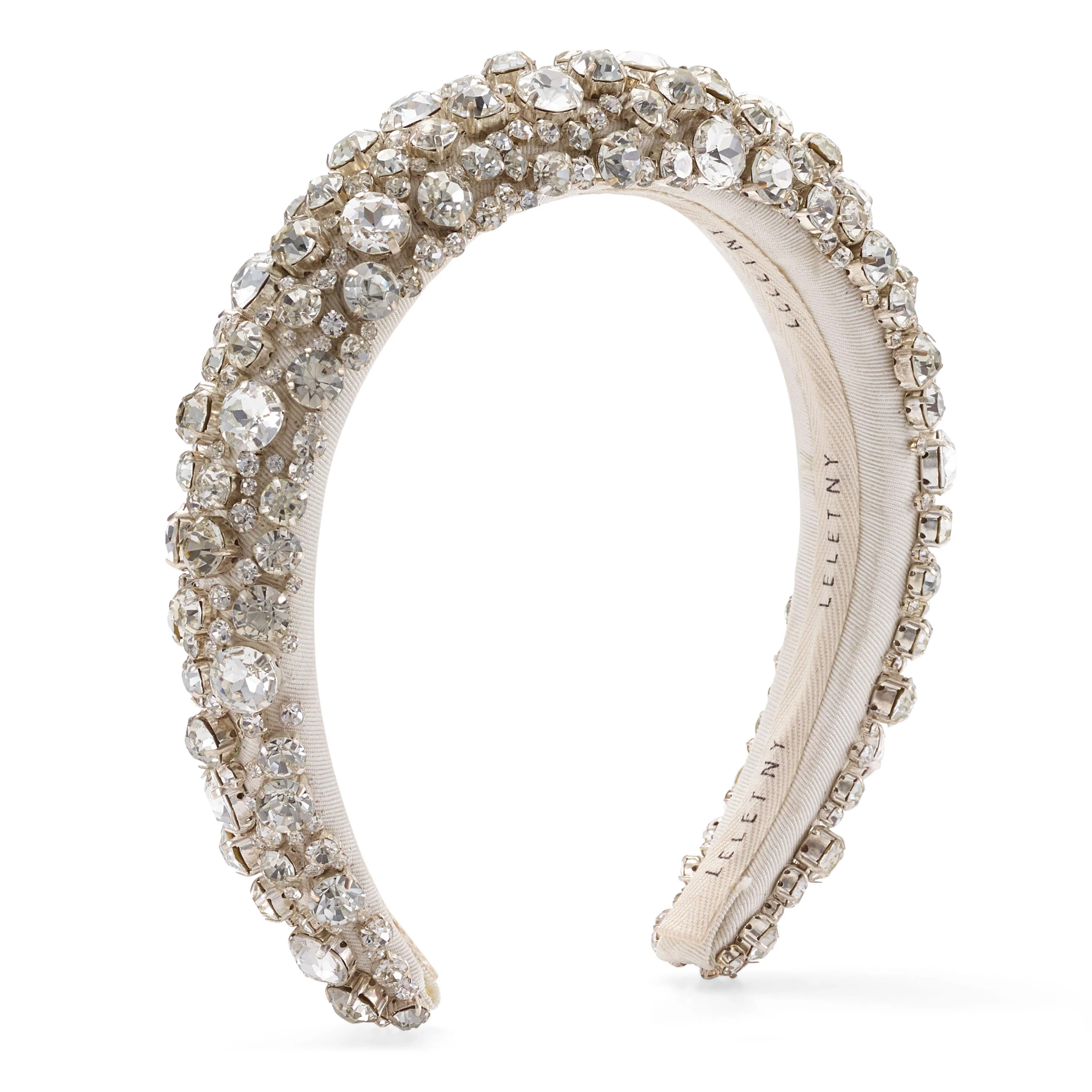 Hannah Crystal Padded Headband | Lelet NY