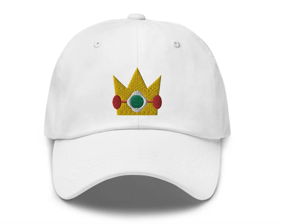 Princess Daisy Embroidered Hat - "dad Hat" Style - 6 Colors - Video Game Hat - Retro Game Hat - E... | Etsy (US)