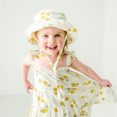 Makemake Organics Organic Bucket Sun Hat - Citron - 2-5T | Target