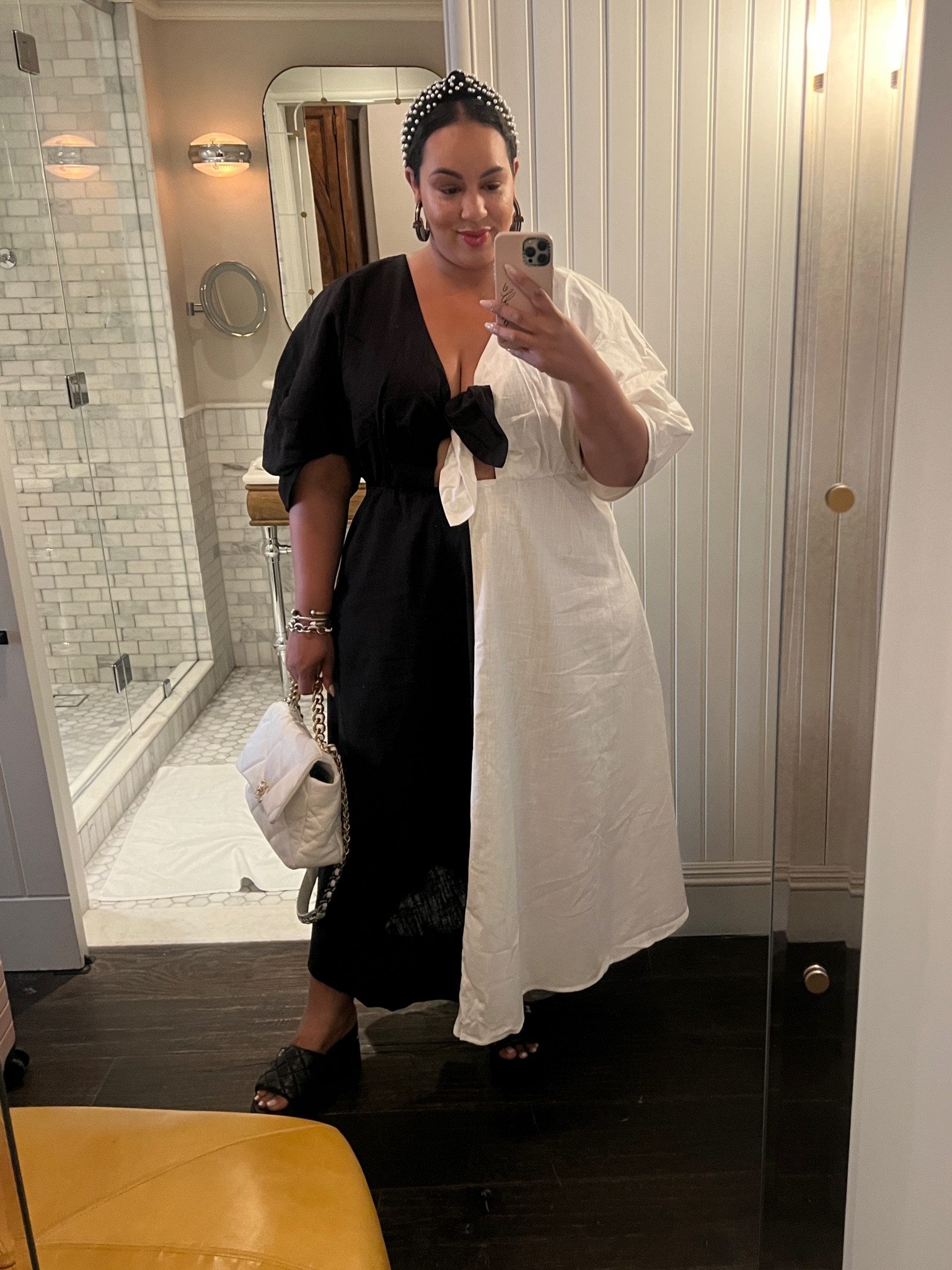 Linen dress, plus, curve, black, white, eloquii, size 18/20 

#LTKstyletip #LTKcurves #LTKSeasonal